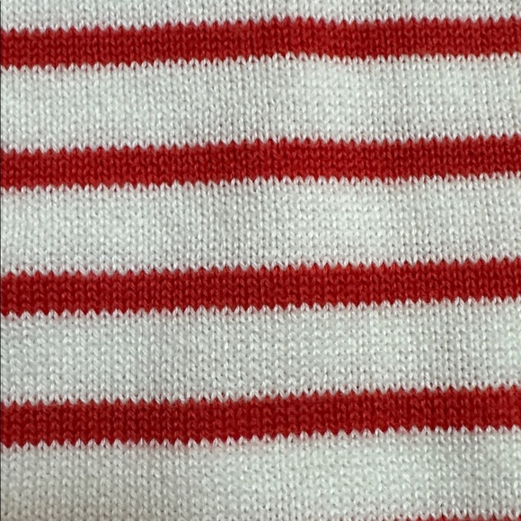 Janie and Jack Red and White Striped Sweater with Eiffel Tower - Picture 3 of 4